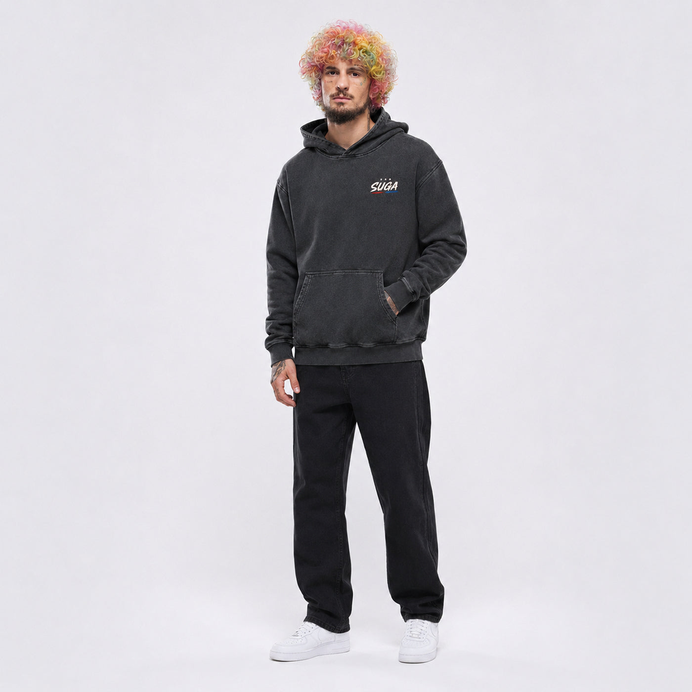 America 250 Snow Washed Black Hoodie