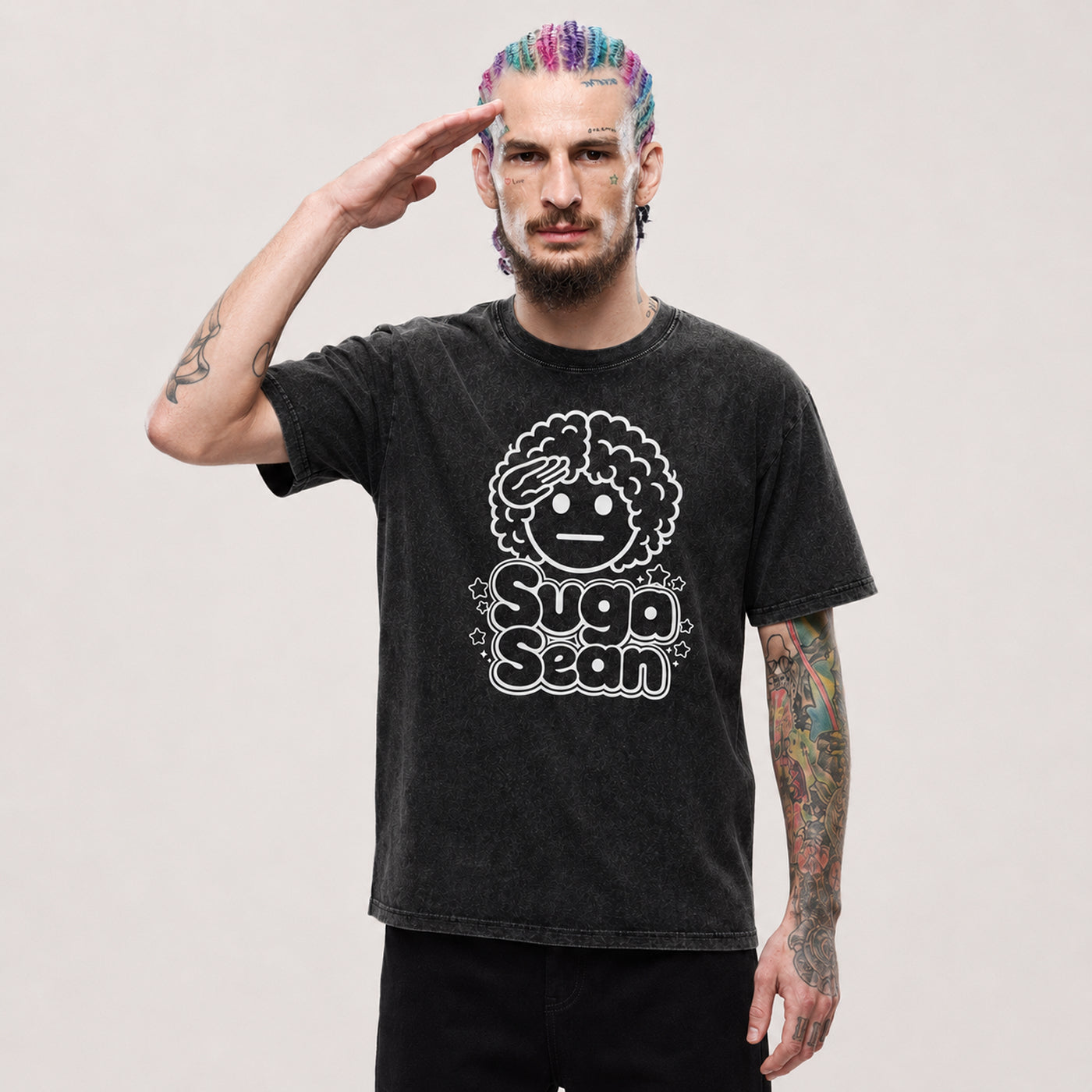 Suga Emogi Snow WashedT-Shirt