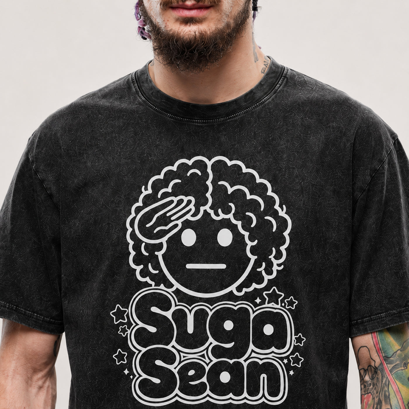 Suga Emogi Snow WashedT-Shirt
